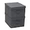 Household Essentials Fabric Storage Bin with Lid, 2ct.